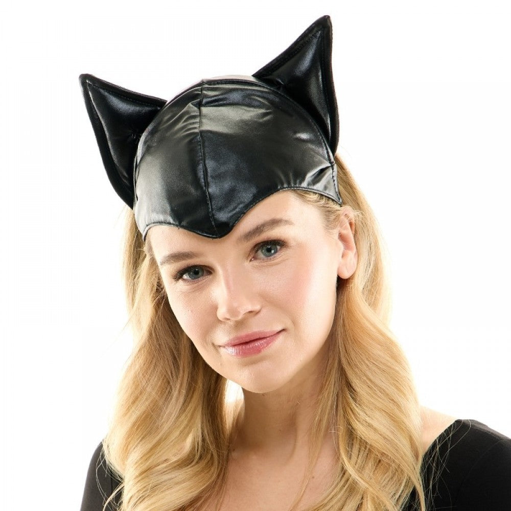Black Leather Cat Ears