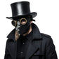Black Plague Doctor Mask & Goggles