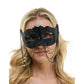 Black Rhinestone Half Mask W/ Chains