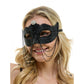 Black Rhinestone Half Mask W/ Chains