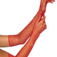 Rhinestone Fishnet Opera Length Gloves