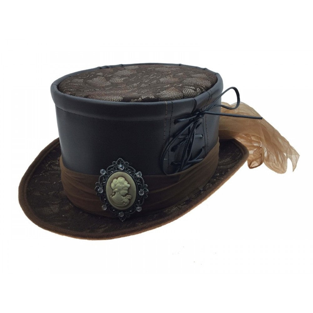 Brown Lace Hat