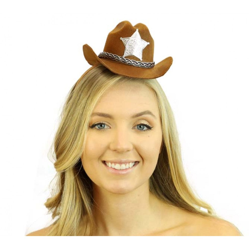 Brown Mini Cowboy Hat