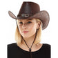 Brown Western Cowboy Hat w/ Medallion