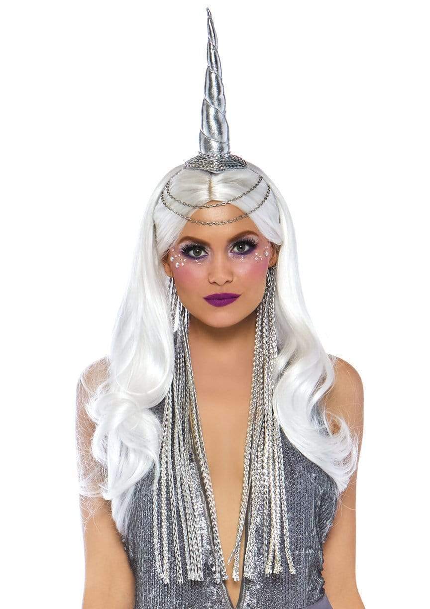 Celestial Unicorn Headband with Braided Mane