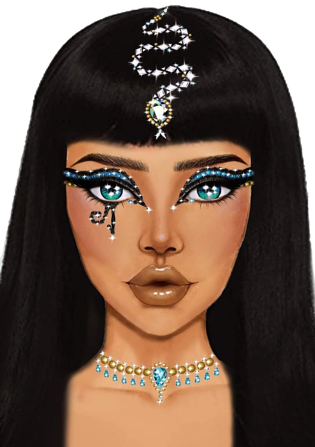 Face Jewels Sticker: Cleopatra