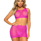 Crochet Net Tank Top & Skirt