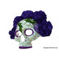 D.O.D. Embroidery Skull Mask - Purple