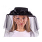 Day of The Dead Hat With Attached Veil