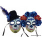 Day of the Dead Full Mask w/ Flowers
