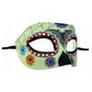 Day of the Dead Mask w/ Bat - White