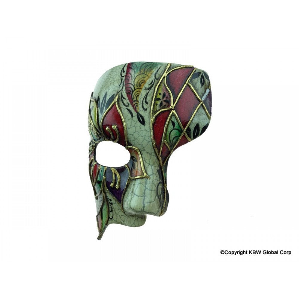 European Venetian Phantom Mask - Red