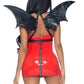 Faux Leather Body Harness w/ Bat Wings