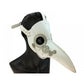 Faux Leather Plague Doctor Mask - White