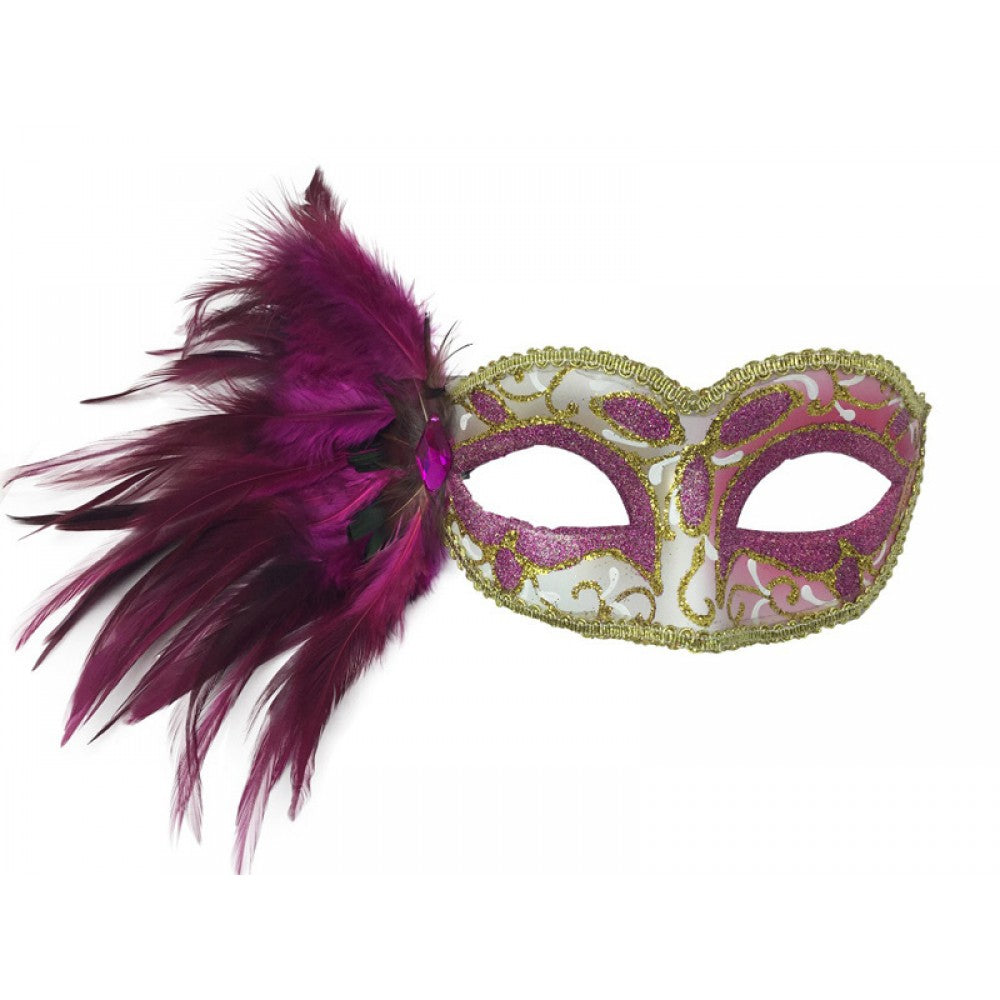 Feather Masquerade Mask Assortment
