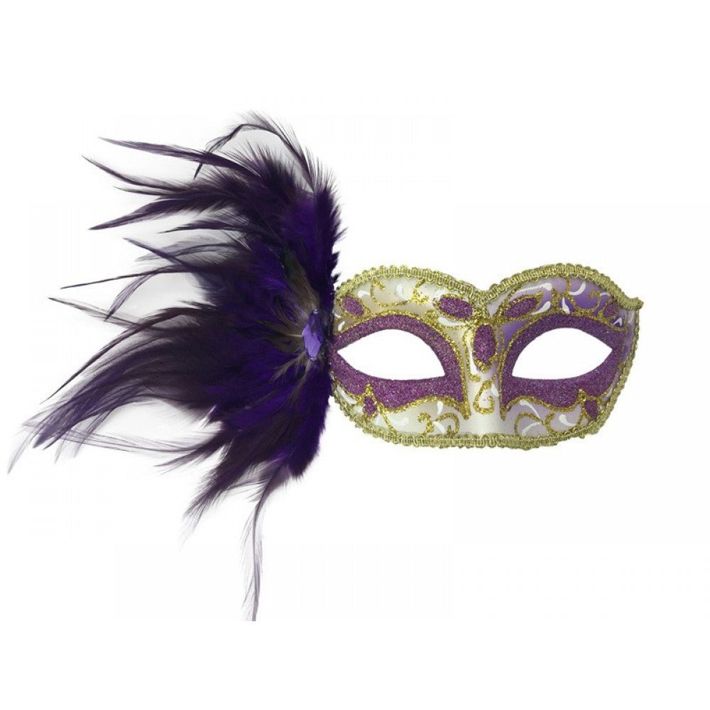 Feather Masquerade Mask Assortment