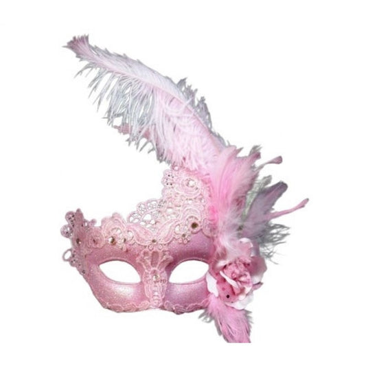 Feathered Lace Mask