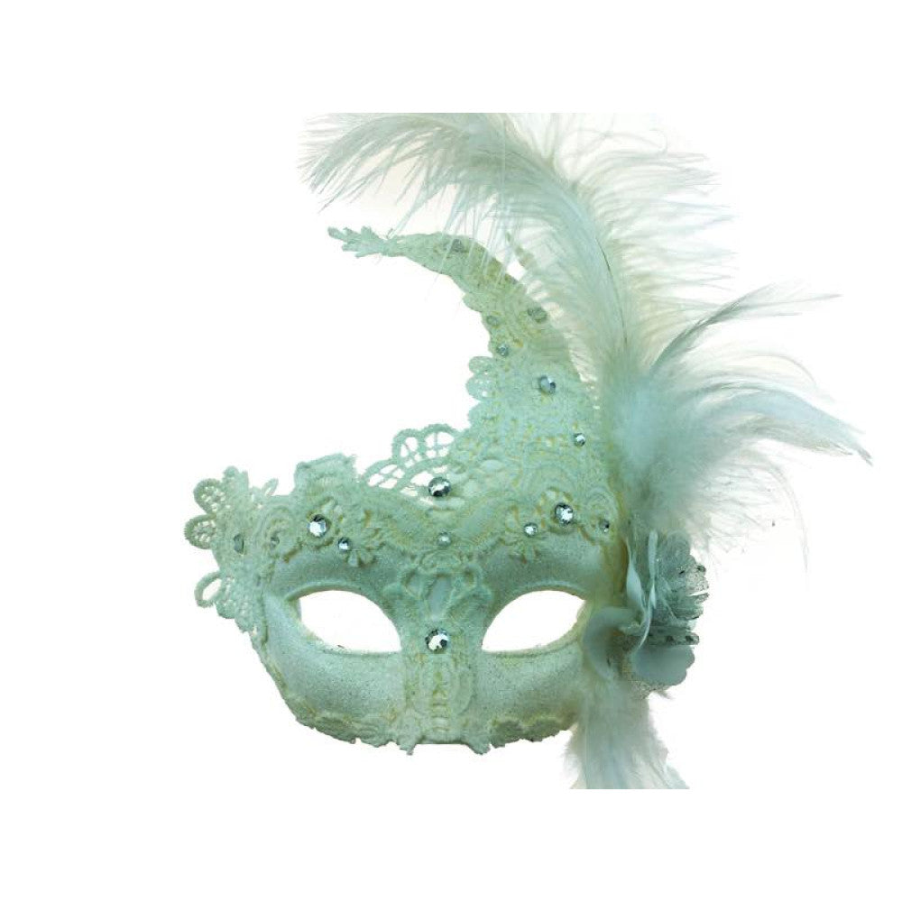 Feathered Lace Mask