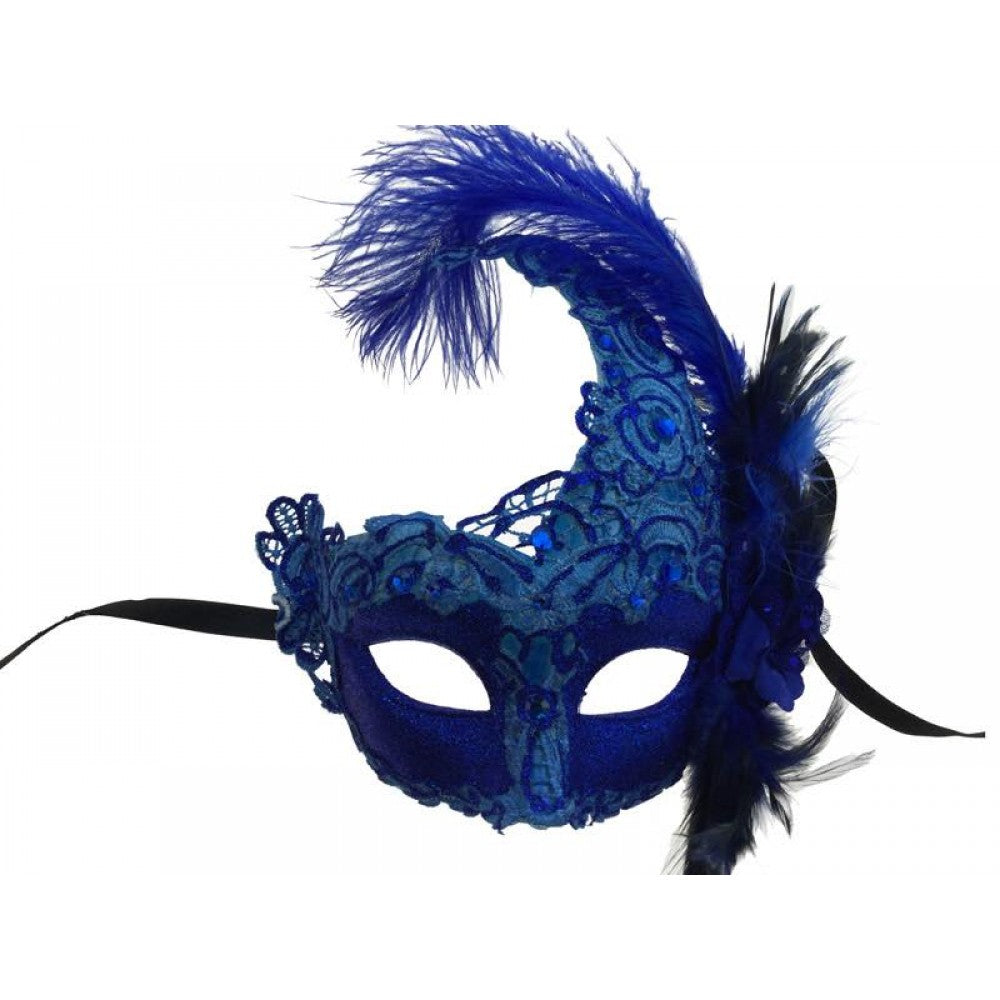 Feathered Lace Mask