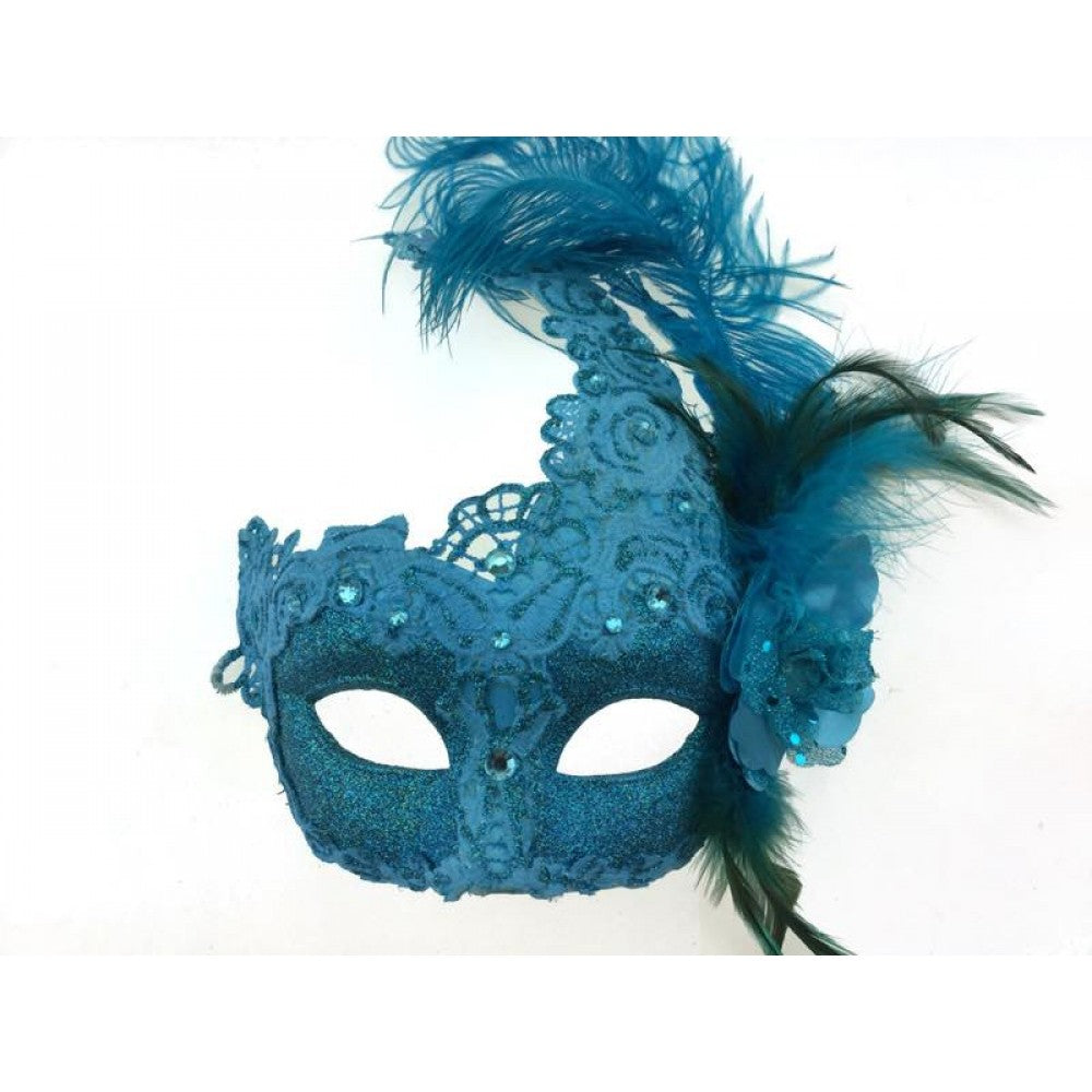 Feathered Lace Mask