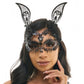 Filigree Bunny Mask - Black