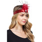 Flapper Fan Headband: Red