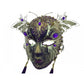 Full Face Mask with Gold Metal Gems