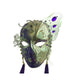 Full Face Mask with Gold Metal with Purple Tassels
