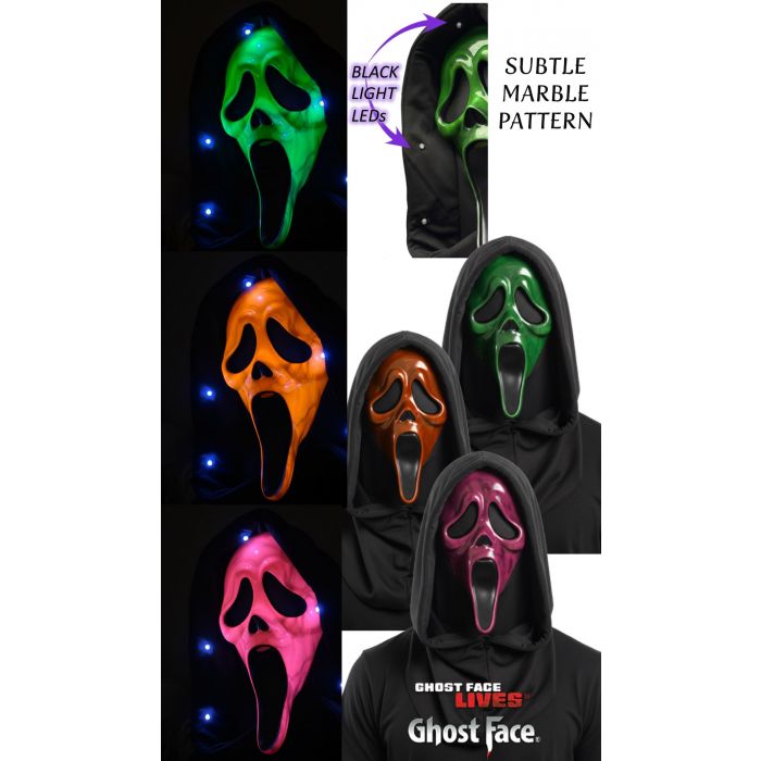 Ghost Face Blacklight Mask