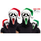 Ghost Face Glitter Santa Mask (Red & Green Assortment)