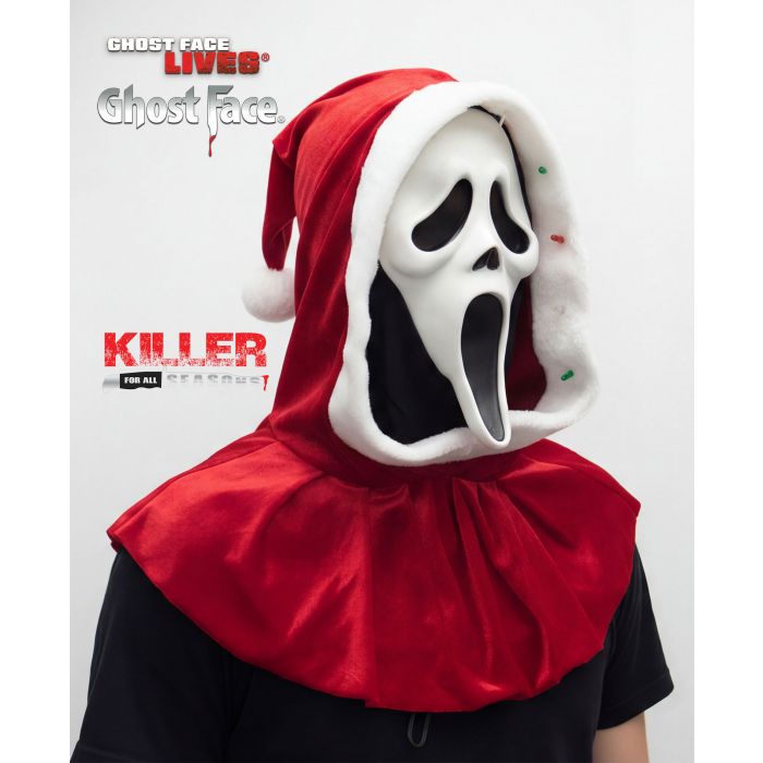 Ghost Face LU Christmas Mask w/ Cowl