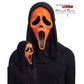 Ghost Face Orange Bling Mask