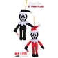 Ghost Face Plush 6" Ornament Asst