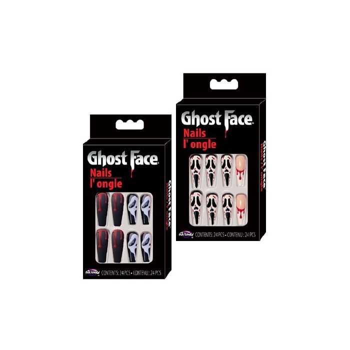 Ghost Face Press On Nails Asst