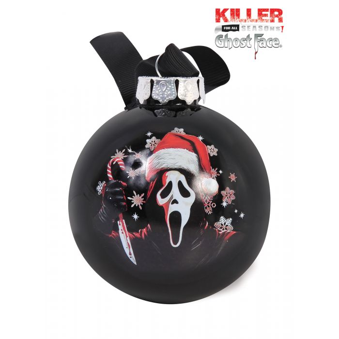 Ghost Face Shatterproof Ornament Asst