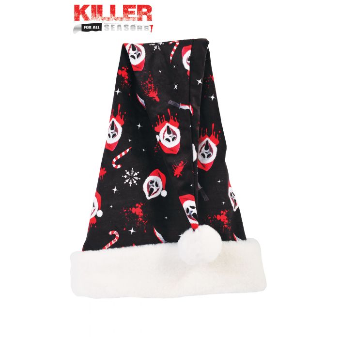 Ghost Face Themed Santa hat