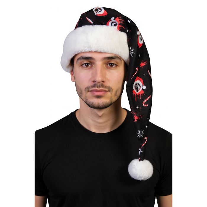 Ghost Face Themed Santa hat