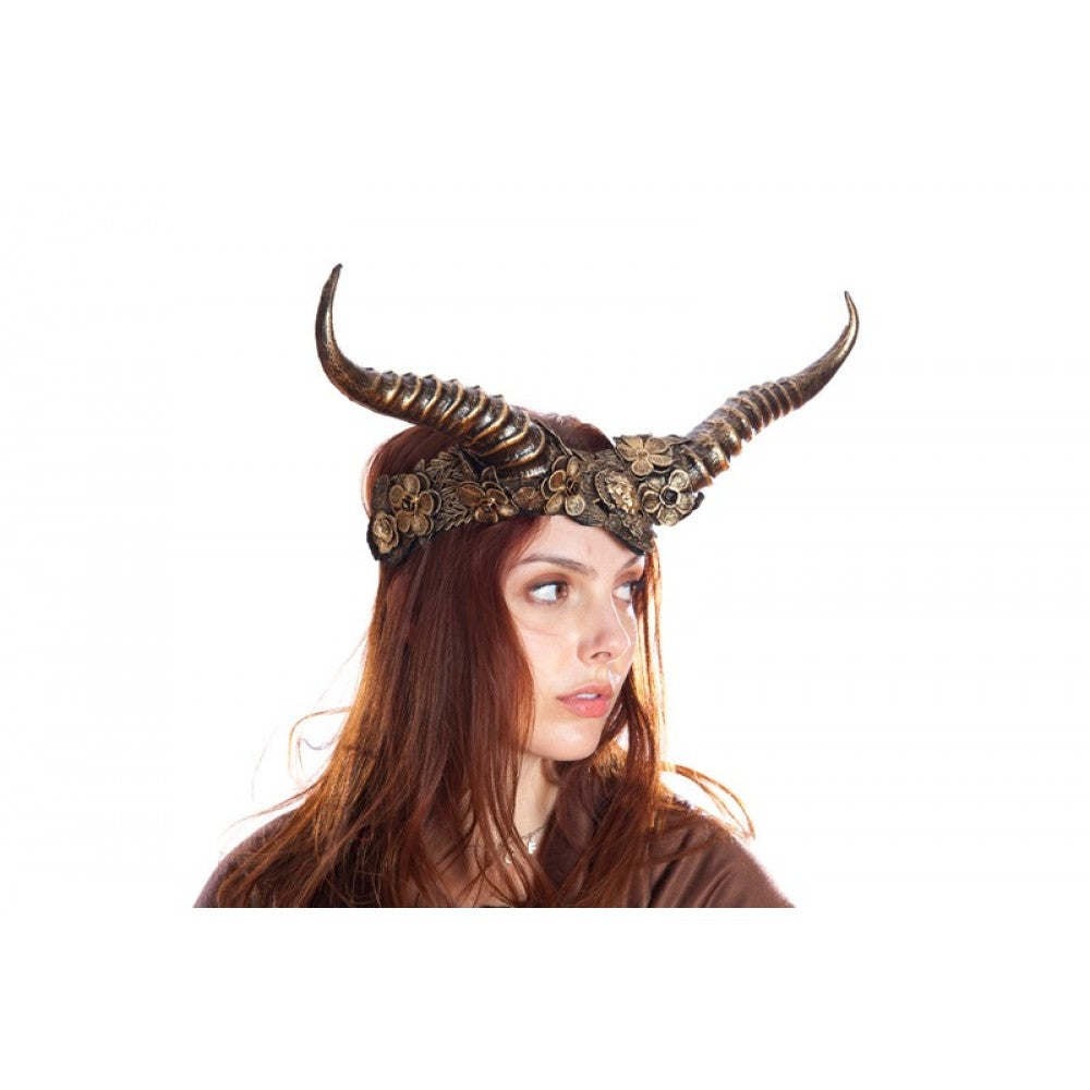 Gold Vintage Horned Headband - Style G