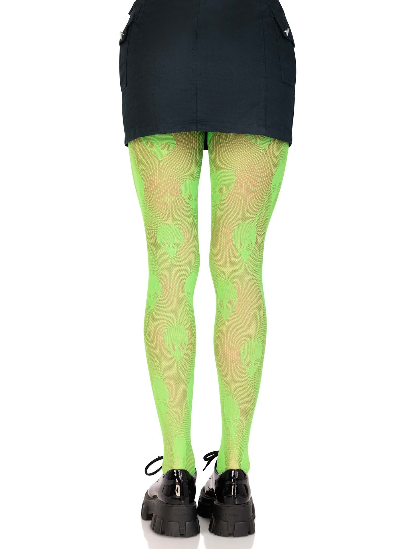 Green Alien Net Tights