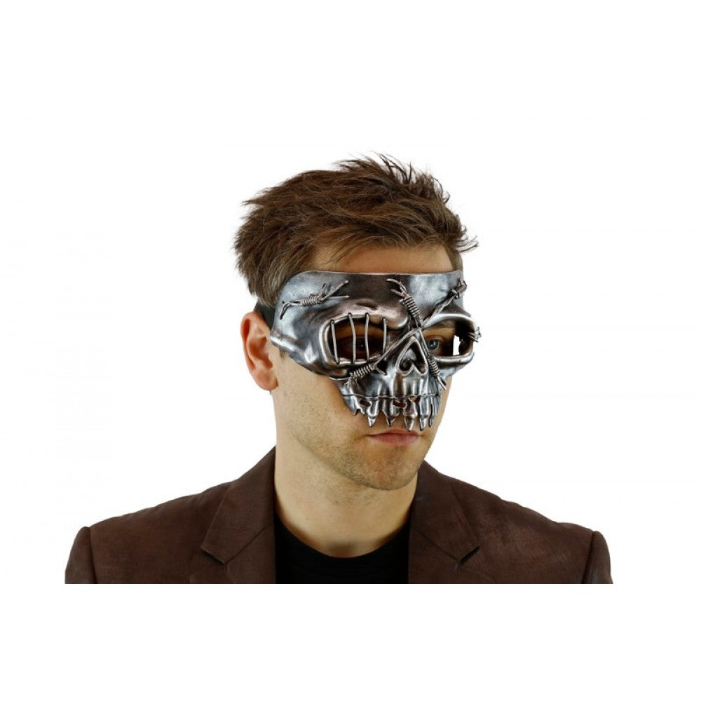 Half Skull Mask - Silver