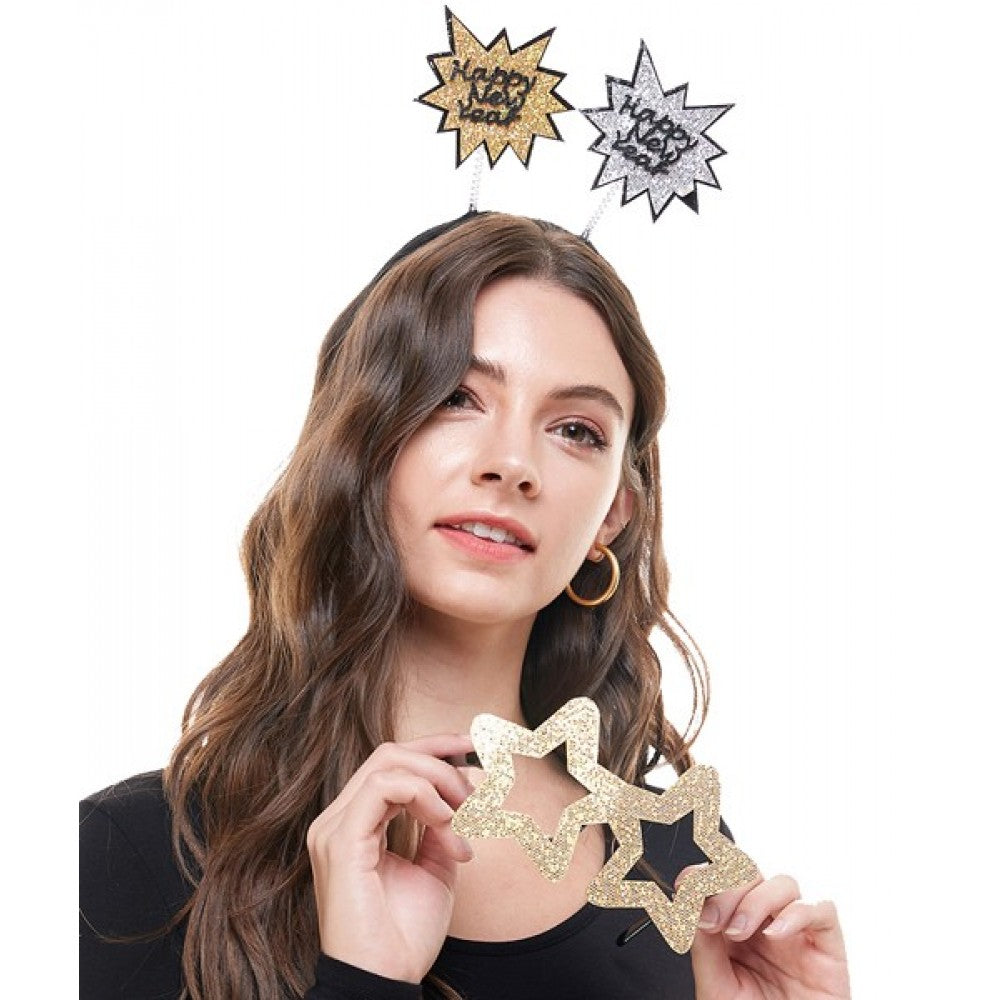 Happy New Years Starburst Headband Assortment