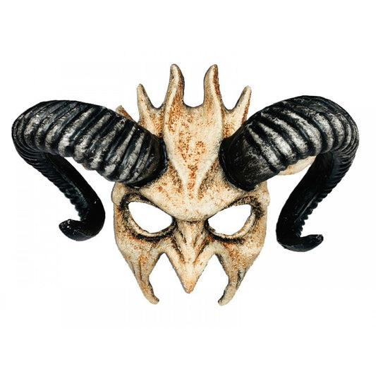 Horned Bone Devil Half Mask/ Goat Man