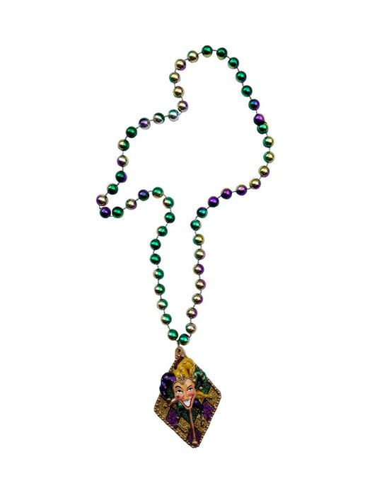 Specialty Beads - Glitter Harlequin Jester Beads