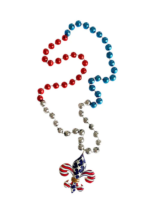 Specialty Beads - Patriotic Fleur De Lis