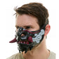 Japanese Style Oni Mask - Black/Red