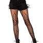 Kelly Flame Fishnet Tights - Black