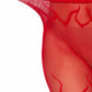 Kelly Flame Fishnet Tights - Red