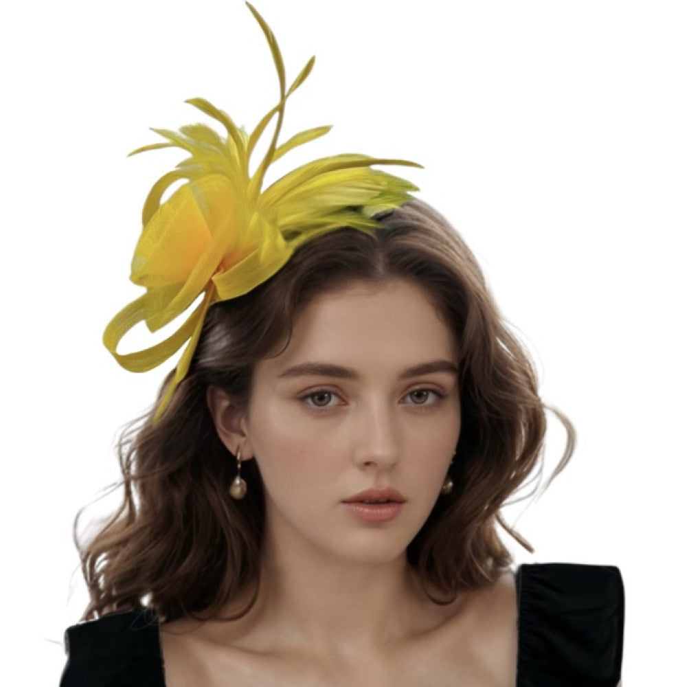 Kentucky Derby Fascinator - Yellow