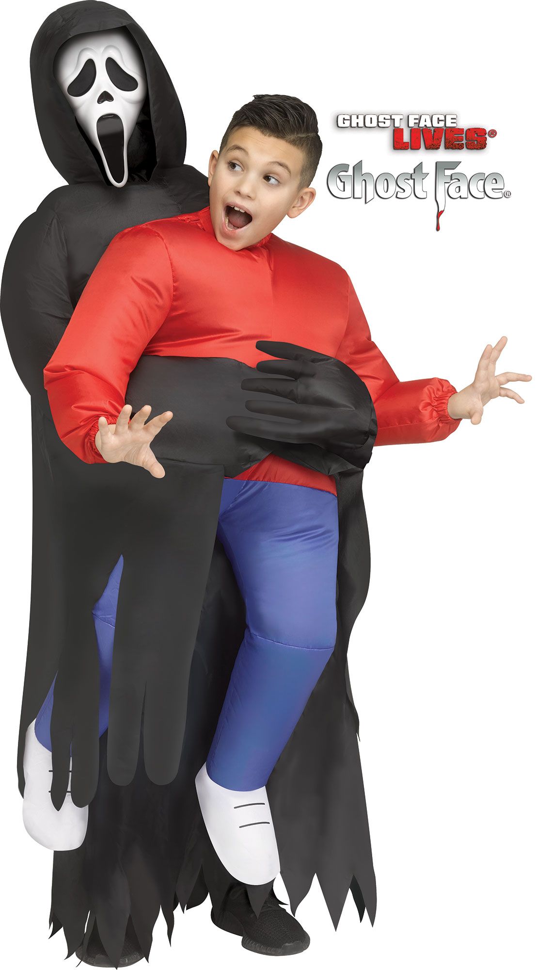Kid's Inflatable Carry Me Ghostface Costume