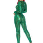 Laser Cut Metallic Catsuit